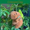 11cm Fashionable Capybara Plush Keychain With Adorable Strawberry Hat Great For Personalization