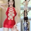 Nightdress Womens Party See Through Sheer Sleeveless