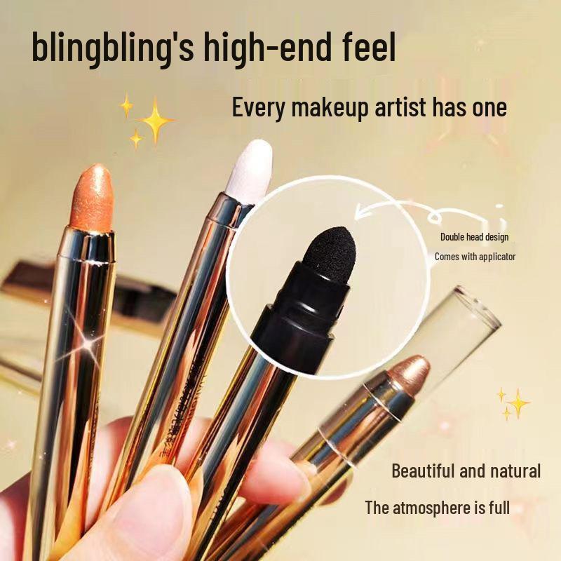 Dual-Headed Non-Smudging Eyeshadow & Highlighter Pen for Under-Eye Contouring - Ideal for Beginners and Students
