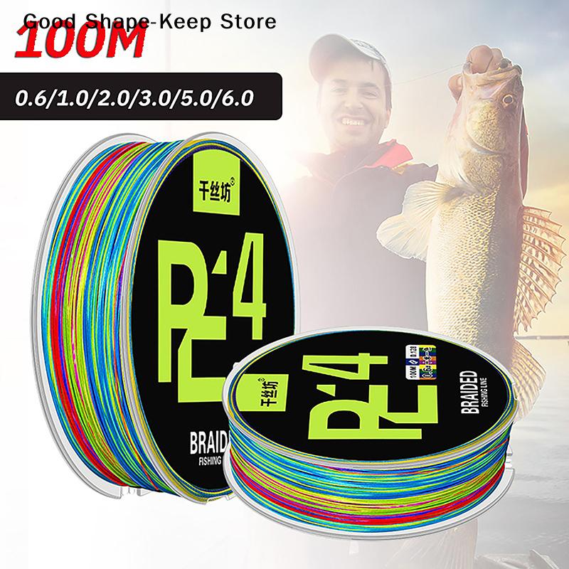 100M Multifilament Line X4 Braided Fishing Line Strong PE Carp Fishing Cord Sea Fishing Thread 0.25mm-0.3mm Diameter