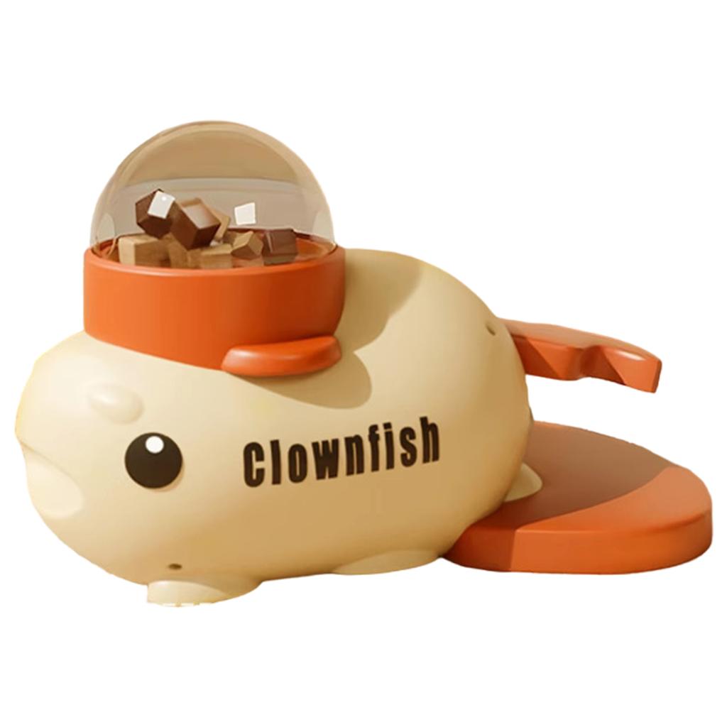 2-in-1 Interactive Dog Toy Cartoon Fish Design Food Puzzle Slow Feeder Dog Puzzle Feeder for Small & Medium Dogs