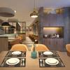 2PCS Stain-Resistant Dining Table Mat Rectangular Heat-insulating Pad Tea Table Mat  Restaurant