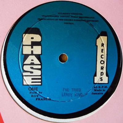 12inch Record LEROY KING (2) / JAMES BROWN (12) - I've Tried / Black Is The Best None Phase One Recor 1978 Jamaica Reggae, Ska & Dub Used