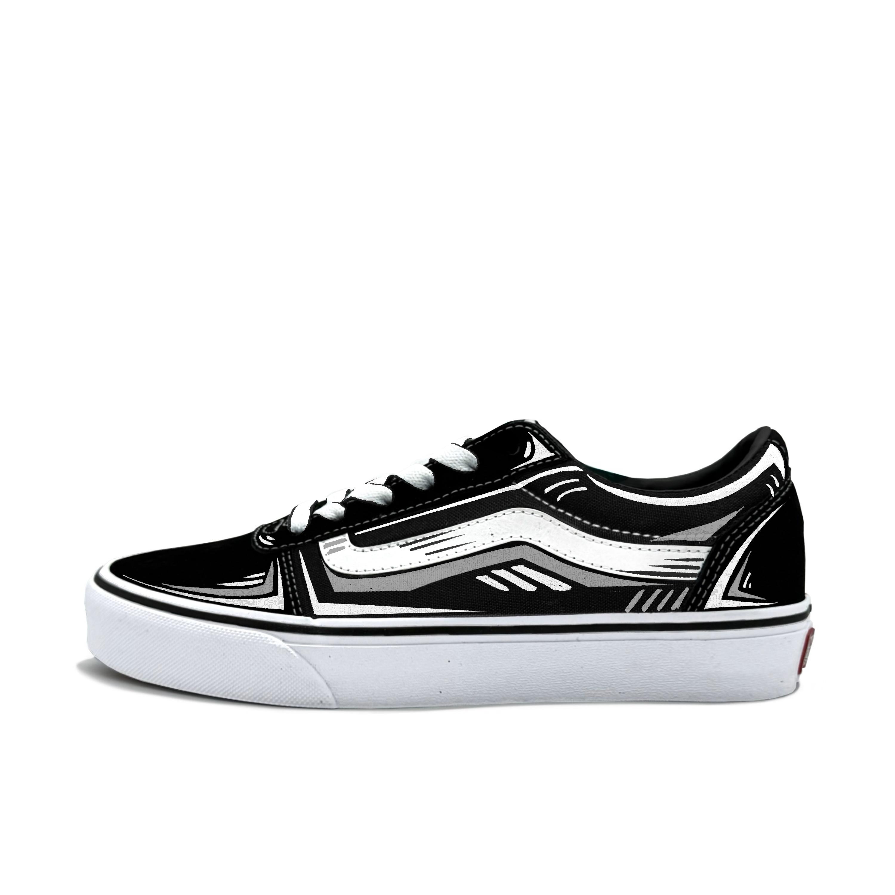 

Vans Ward Abrasion Resistant Abrasion Resistant Low top Skateboard Shoes Women s Black VN0A3IUNIJU(Team613-) 39