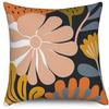 Home Decor Colorful Floral Pattern Digital Print Pillowcase Pattern Cushion Cover Suitable For Sofa Bedroom Car Pillow Cover