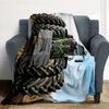 Fendt Tractor Flannel Blanket Throw Blanket Soft Warm Sofa Bed Camping Car Home Decor Unique Christmas Gift C930608