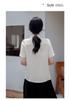 2026 Koreanischer Stil Plissiertes Satin-Chiffon-Hemd - Kurzärmelig, Vielseitige Damenmode