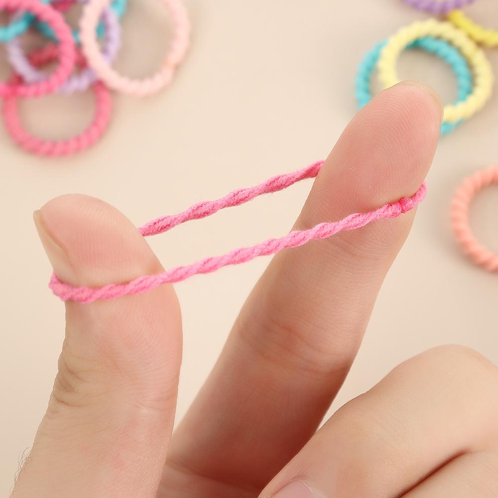 Elastici per Capelli a Coste Elastiche in Stile Coreano per Bambini - Accessori Spessi, Durevoli e Delicati sui Capelli
