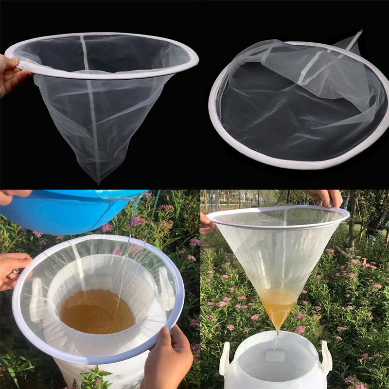 Bee Hive Bee Honey Filter Impurities Filtration Cloth Fiber Precision Screener Strainer Net Apiculture Hive Equipment Bees