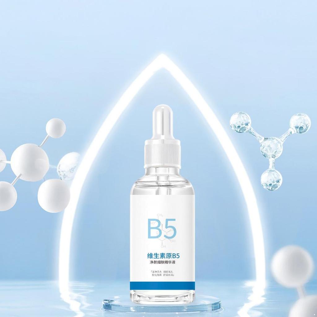1Pc 30ML Lightweight Non Greasy Vitamin B5 Facial Essence Hydrating Nourishing Moisturizer for Long Lasting Skin Care Daily Use