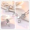 [C-Girls Pearl Shop] 5A Grade Star Diamond CZ Star Pendant Necklace, Perfect for Shichi-Go-San, Weddings, Dangle Necklace, 925 Silver, Cubic