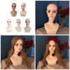 Wig Stand Portable Wig Holder Female Mannequin Head Wig Display Stand Wig Training Head Model for Hair Salons