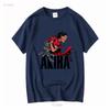 New Akira 1988 Japanese Animated Science Fiction Tokyo White T Shirt vintage Washed Versatile Breathable Casual Soft vintage