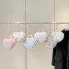 Cute Heart Shaped Cosmetic Pouch Large Capacity Floral Pattern Makeup Bag  Travel Essential