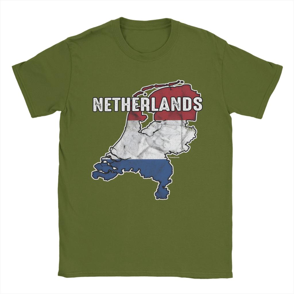 Amsterdam Flag Cotton T Shirt For Unisex Summer Vintage T Shirts Hip Hop Tee Shirt Oversized Hot Sale Clothing