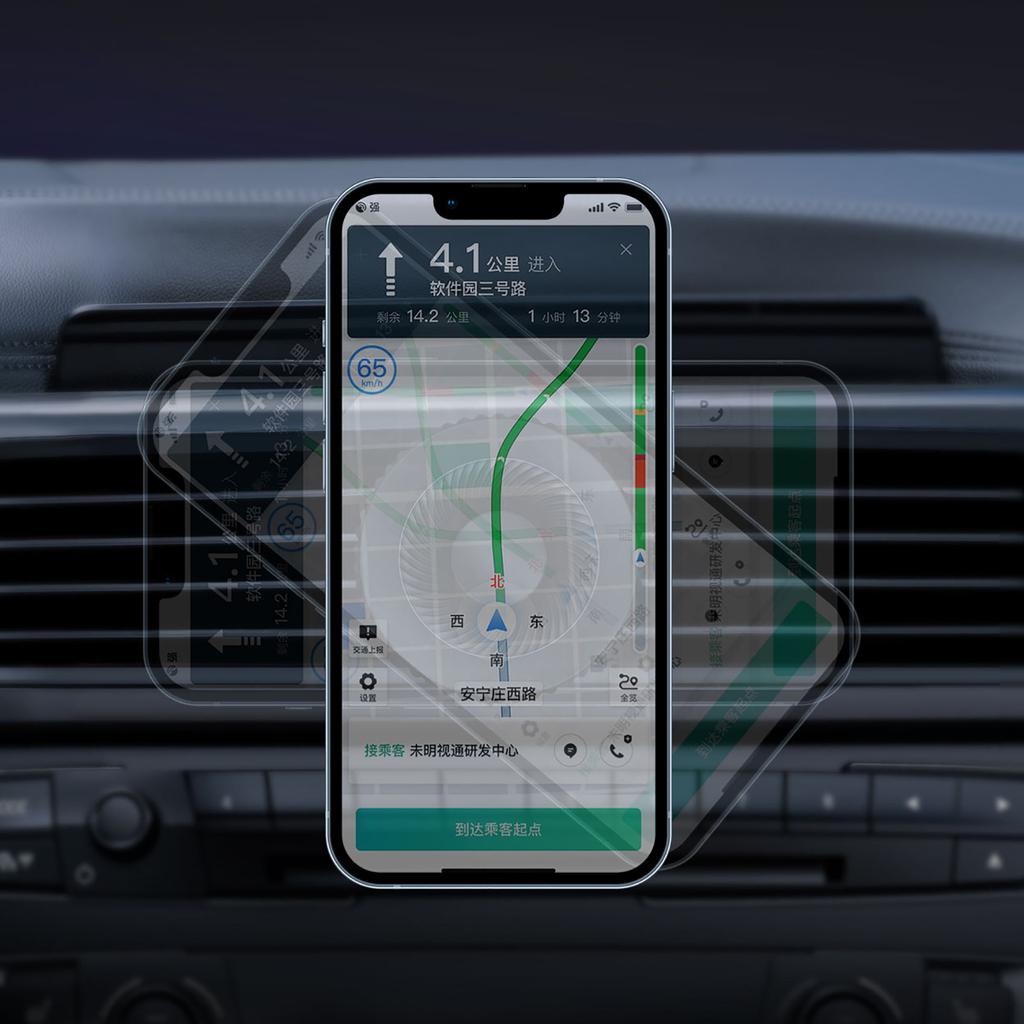 Universalus magnetinis automobilinis telefono laikiklis Saugus ir patogus tvirtinimas prie oro ortakų Elegantiškas ir stabilus automobilinis laikiklis Patvarus telefonams 12-15