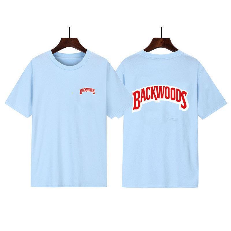 Hot-Selling Backwoods Letter Print Short-Sleeved Men'S And Women'S T-Shirts Wish Explosion
