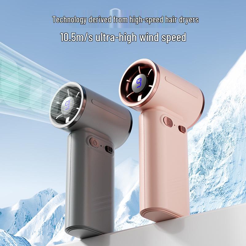 Portable Handheld Turbine Mini Fan with Semiconductor Ice Cooling