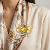 Sophisticated Metallic Bees Pin Featuring Lightweight Construction And Easy To Wear Bees Brooch Jewelry for Dates