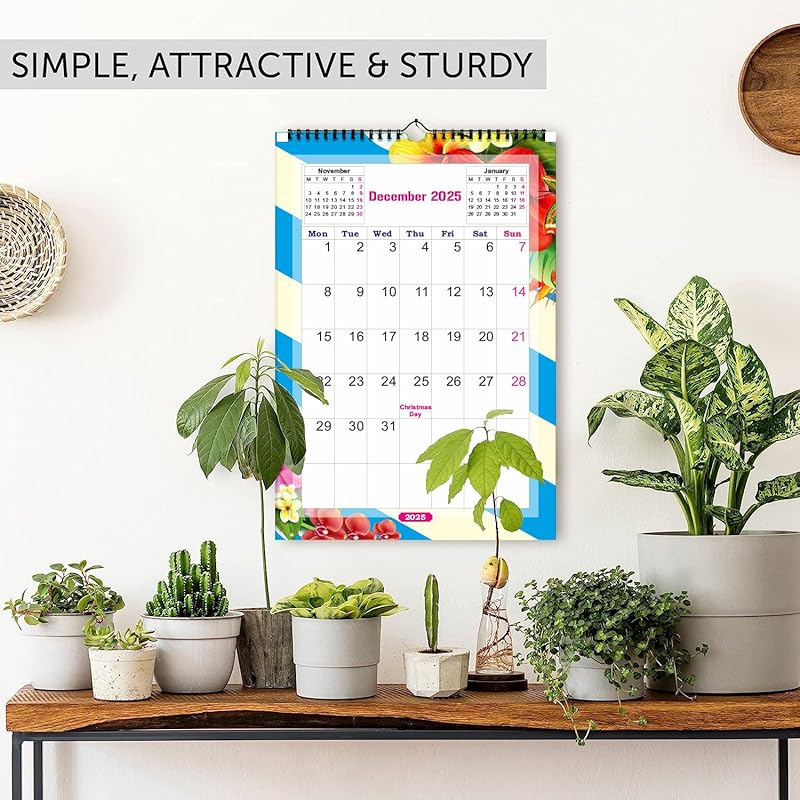 

AccuPrints Abstract 2025 Wall Hanging Calendar and Planner (12 x 18 inches) Paper -170 gsm 12 x 18