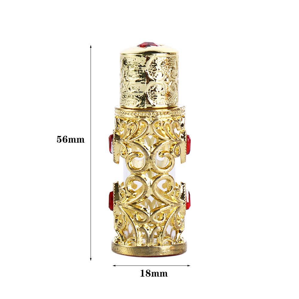 Gifts Antiqued Metal Arabian Style Dubai Style Essential Oil Bottles  Bottles Cosmetic Container Refillable Bottles