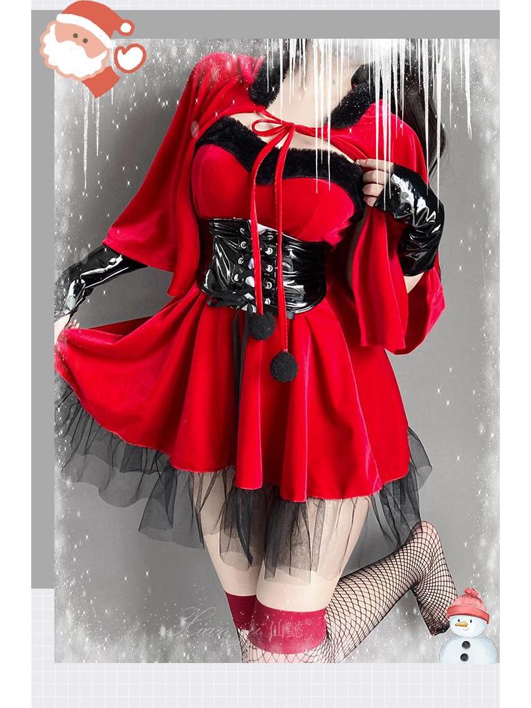 Xianyi Lingerie: Christmas Devil Uniform Set for Role Play & Halloween
