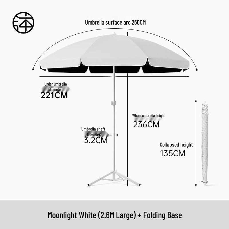 Large Outdoor Sunshade Commercial Stall Umbrella