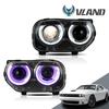 LED Headlight Assembly for Dodge Challenger with Daytime Running Lights