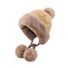 Winter Warm Hat Plush Thicken Windproof Ear Protection Cap Outdoor Cold Proof Pullover Hat For Women