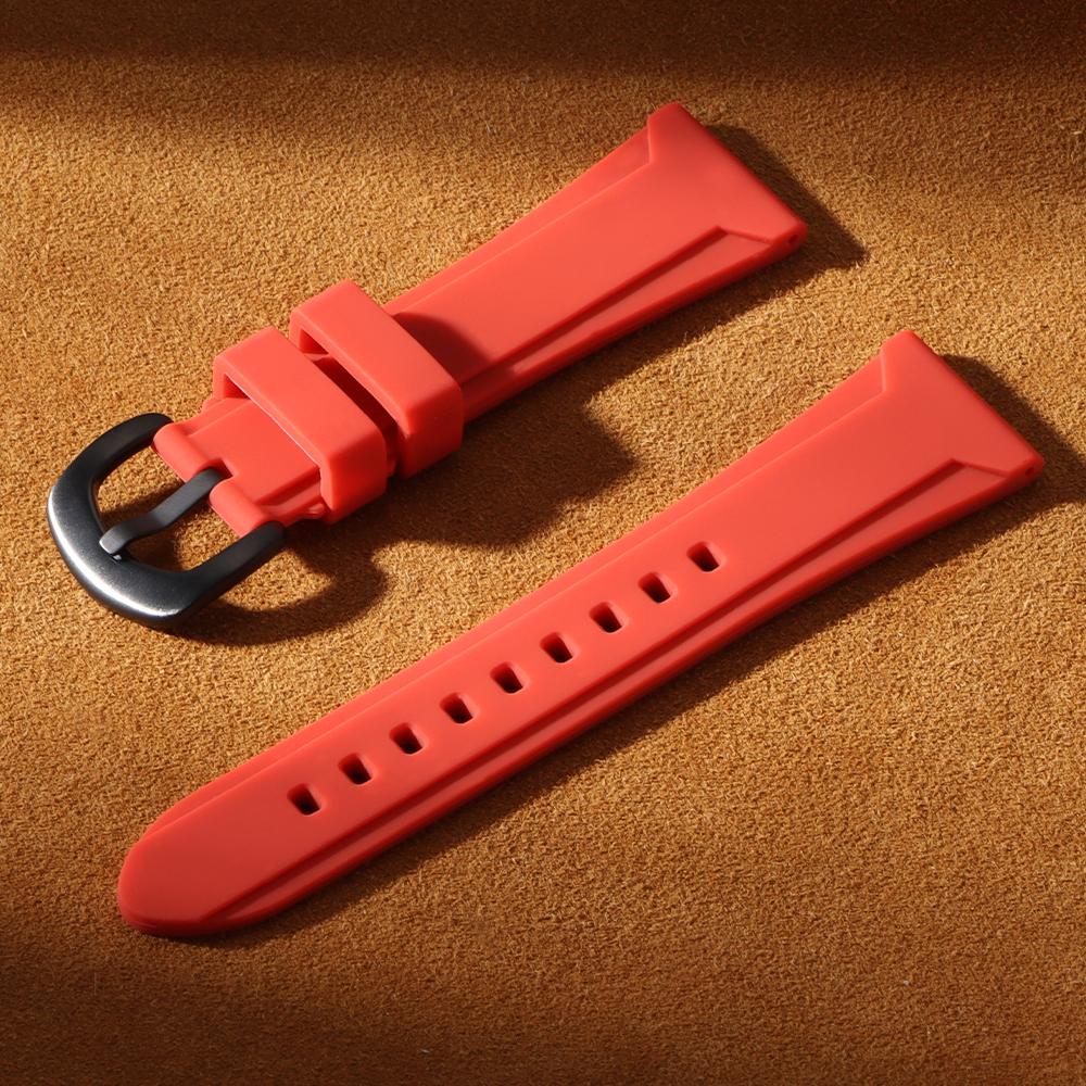 Premium Silicone Watch Band 22mm 24mm 26mm Sport Rubber Driving Watch Strap Waterproof Replacement Watchband for Seiko for Men