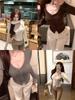 Women's Autumn Hot Girl Grey V-Neck Slim Fit Long-Sleeve Cardigan Top