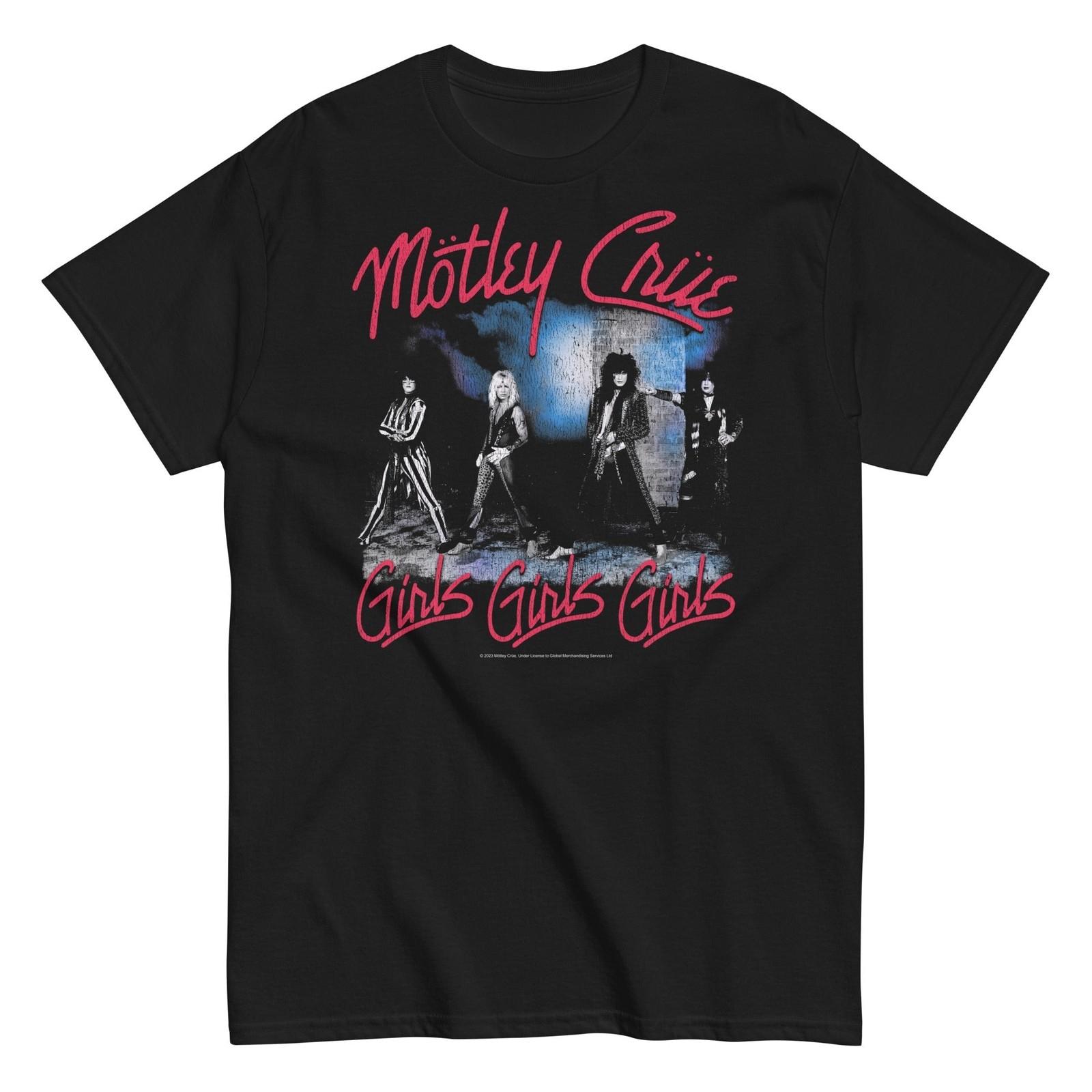 MerchMoment Motley Crue Girls Girls Girls T-Shirt T-Shirt Black New XXL