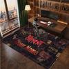 Tapis en Velours Cristal Personnalisé Slipknot, Tapis Doux Antidérapant avec Texte Nom Personnalisé pour Salon Chambre à Coucher