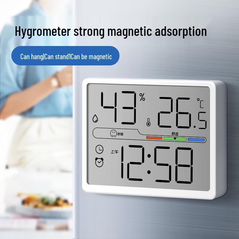 MaShi Hoge-Precisie Digitale Thermo-hygrometer Klok