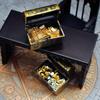 Dollhouse Miniature Gold Coins, Bars, and Yuanbao Treasure Chest Accessories