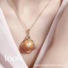 Source Factory Japan and Korea New Chinese Style Pearl Pendant Zhengyuan Versatile Necklace Clavicle Chain