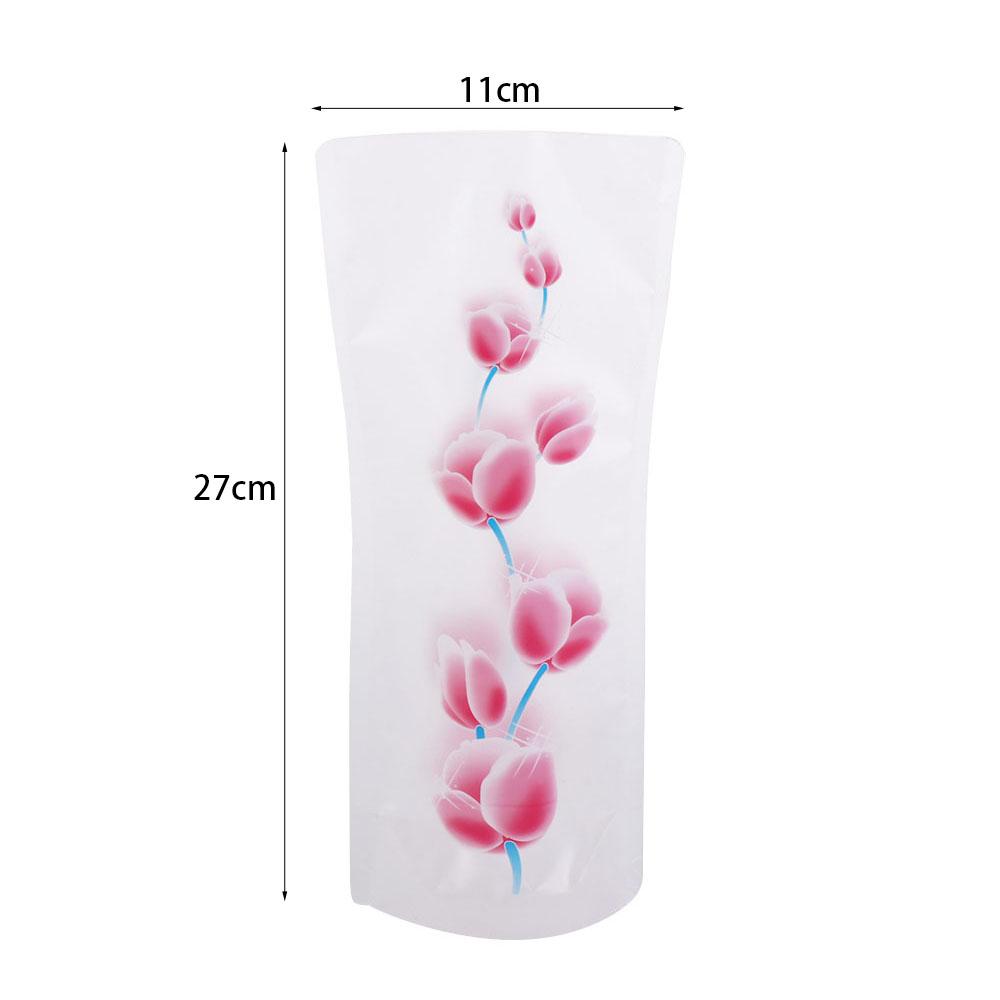 Durable Foldable PVC Folding Vase Easy To Store Cute Cartoon Flower Vase Reusable Simple Flower Vase Desktop