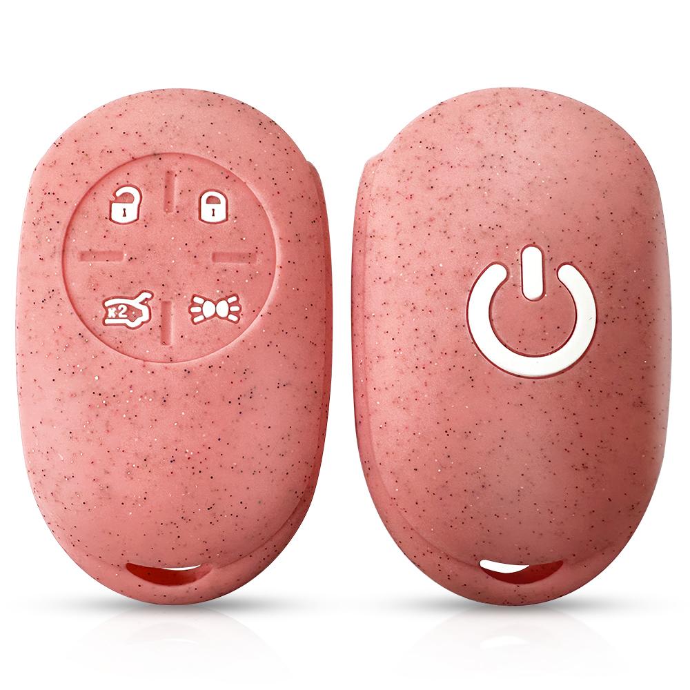 for Fiat 500 500e 2023 car remote key case silicone chain key cover holder 4 buttons protecor shell fob
