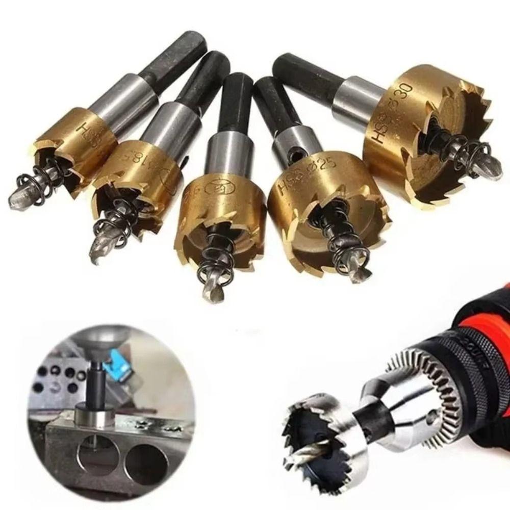 High Speed Steel Core Drill Bit Set Wear-resistant Hole Opener Cutter  Stainless Steel
