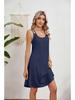 2024 Summer Solid Color Spaghetti Strap Sleeveless Dress