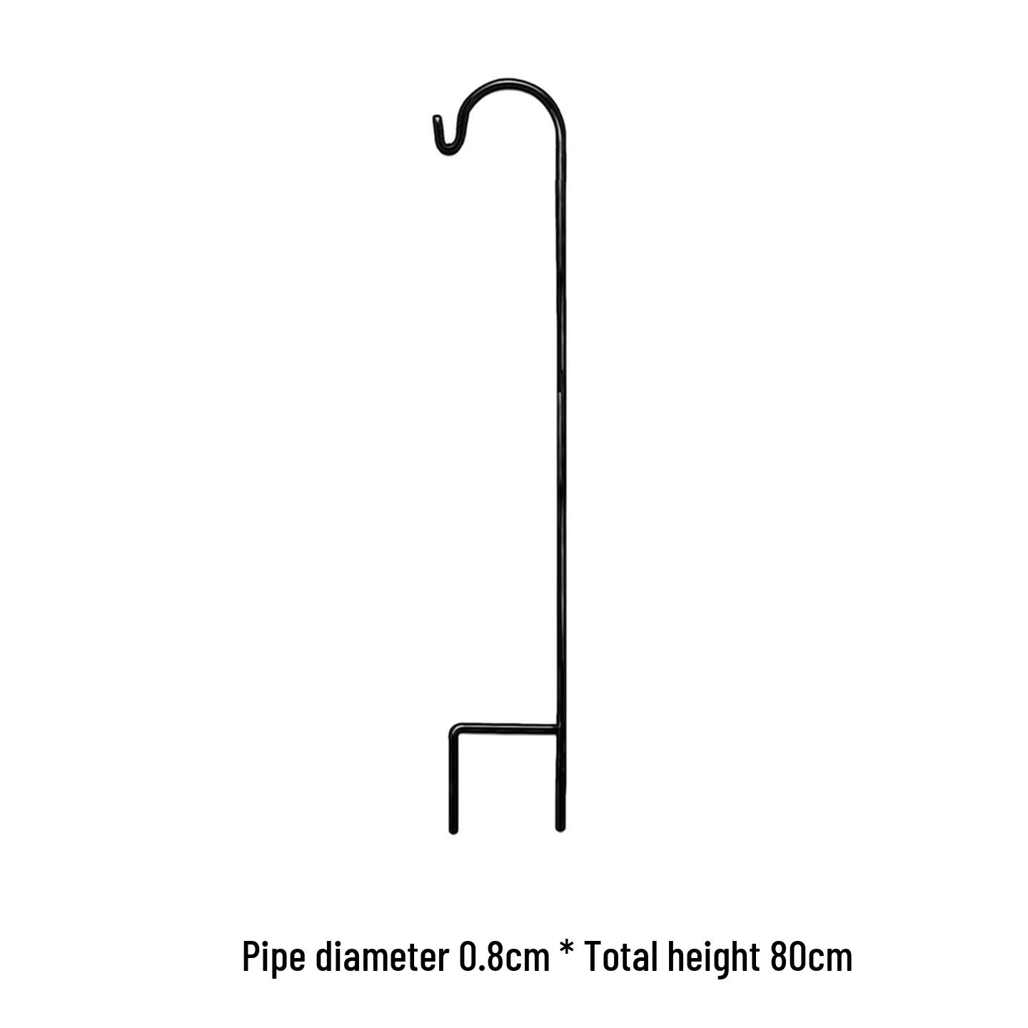 Wrought Iron Shepherd s Hook Ground Stake for Outdoor Bird Feeders and Lanterns