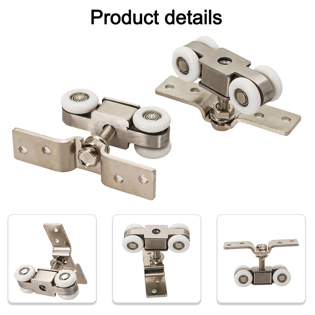Practical Druable Brand New Door Track Door Guide Stainless Steel Fold Hanging Doors Glass Door Hanging Rail Mute