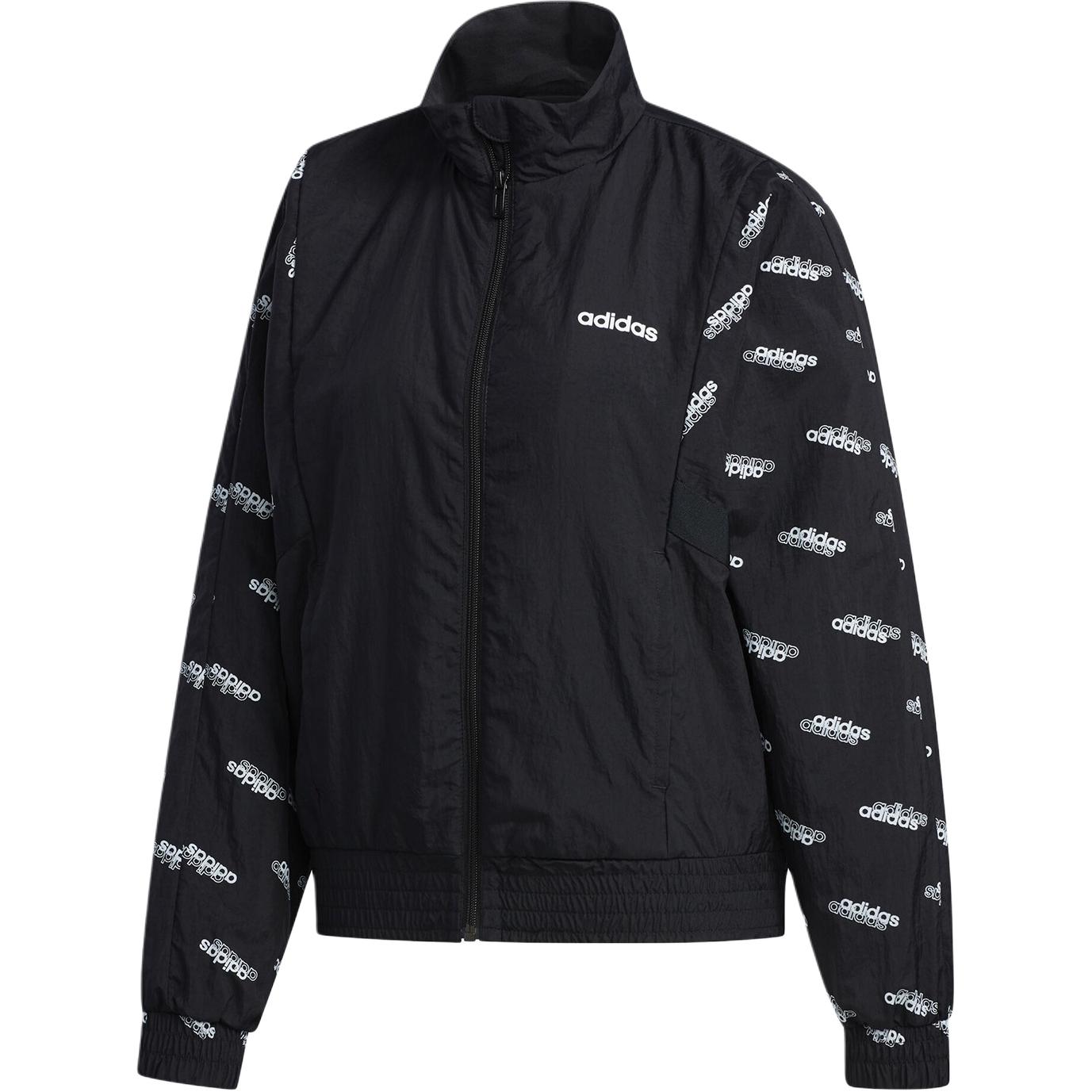 

Adidas Zipper Print Loose Long Sleeve Jacket Women Jackets FM6199 M