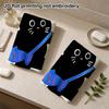 Black Cat Fish Bag Towel, Cute Print Absorbent Bathroom Hand Towel