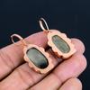 Pyrite Druzy Gemstone Handmade Copper Jewelry Amazing Earring For Her