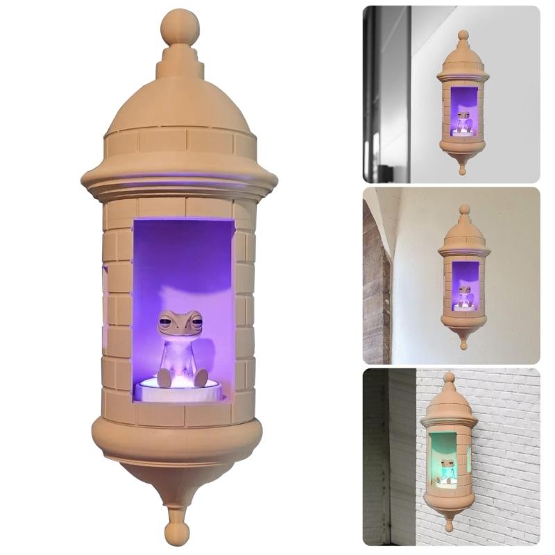Puerto Rico Themed Coqui Frogs Wall Light Handmade Plastic Sentries Box Design Ambients Glows Perfect For Home Decors Gift