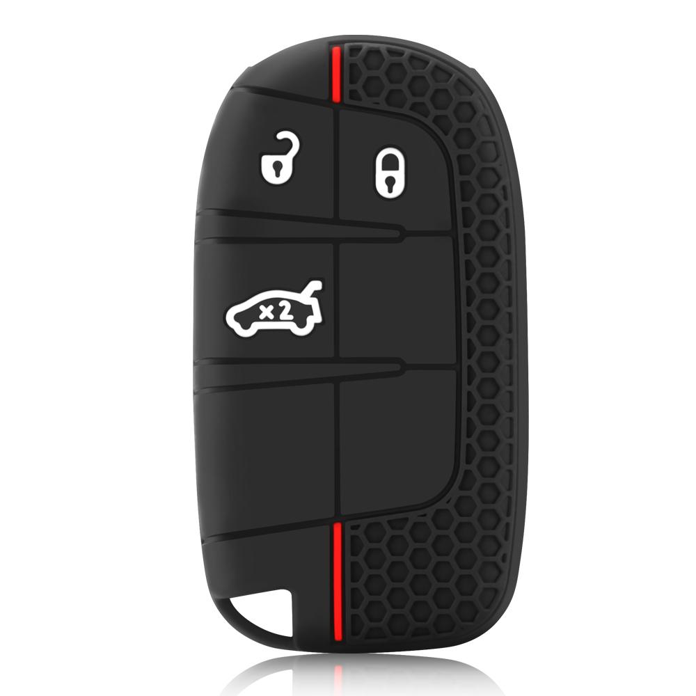 Чехол для ключей для Jeep Cherokee Compass S Renegade Grand Commander Для Dodge Journey Challenger Jcuv Charger Для Chrysler 300C Обложка black