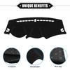 Car Dashboard Cover Compatible for Hyundai Tucson 2010-2015, Polyester Black Dash Cover Sunshade