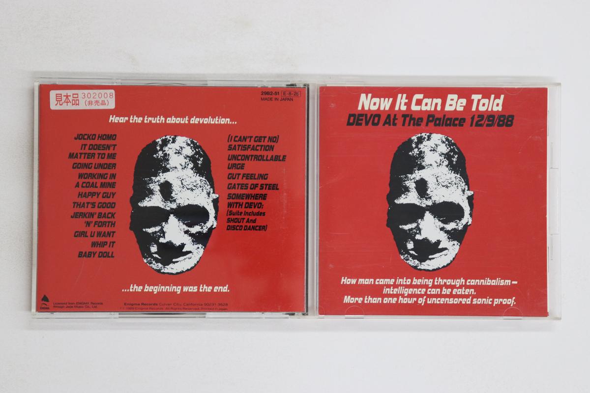 

CD DEVO - Now It Can Be Told, Devo At The Pal 29B251PROMO ENIGMA 1989 Japan Pop Used