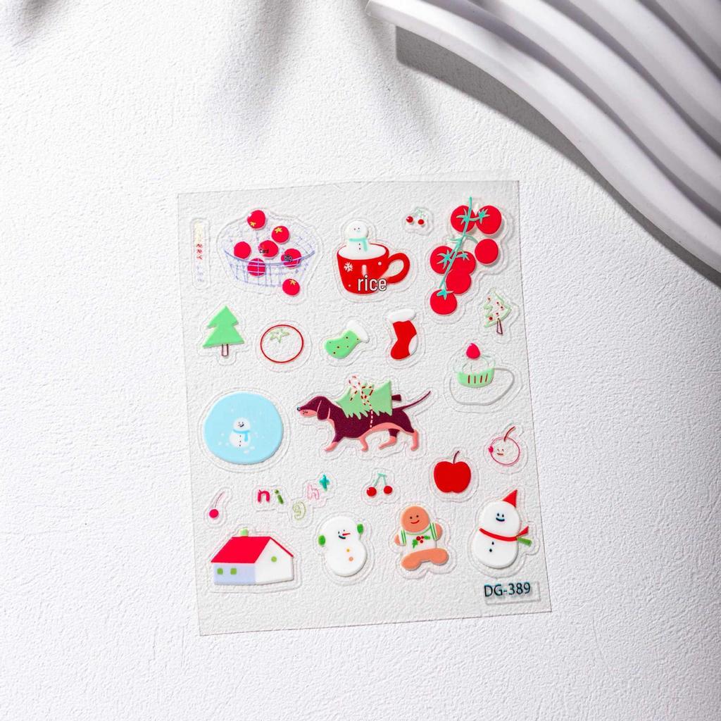 Cyansea 3D DIY Fruit Pattern Jelly Stickers for iPad, Phone & Computer Cases